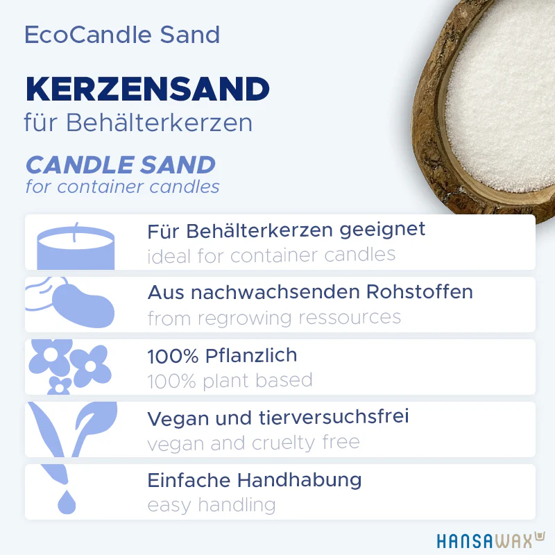 Pflanzlicher Kerzensand 'EcoCandle Sand' - Image 3
