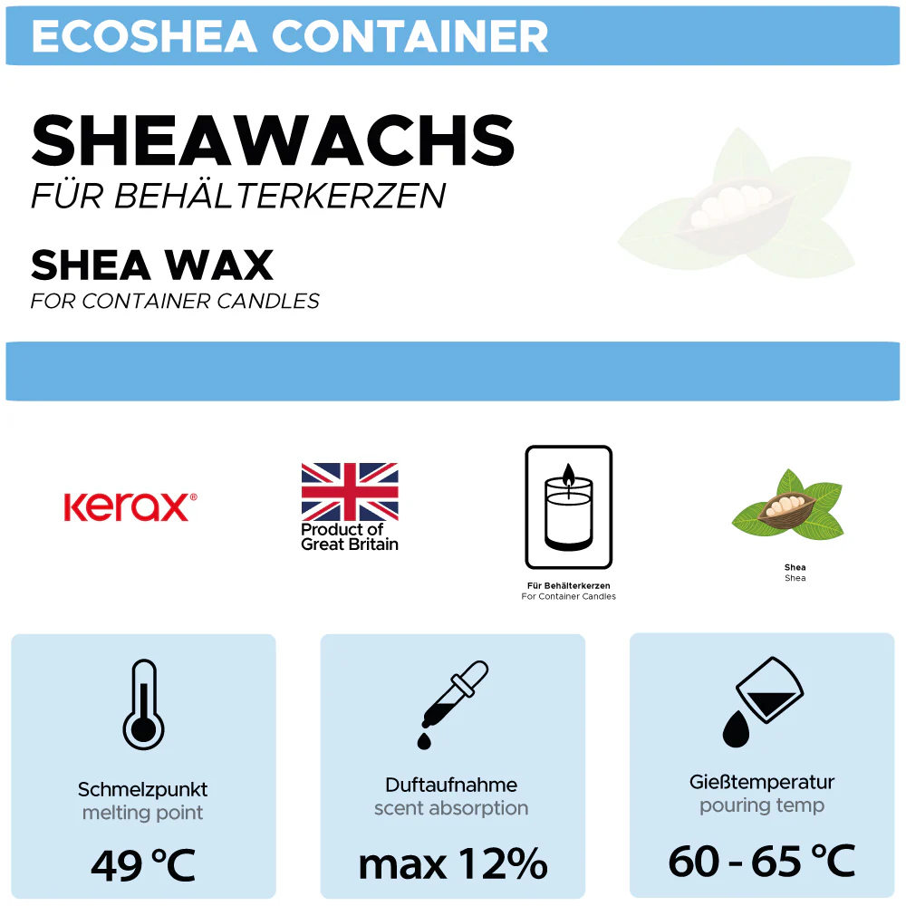 Sheawachs für Behälterkerzen 'EcoShea Container' - Image 2