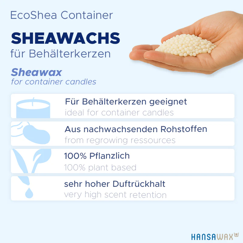 Sheawachs für Behälterkerzen 'EcoShea Container' - Image 3