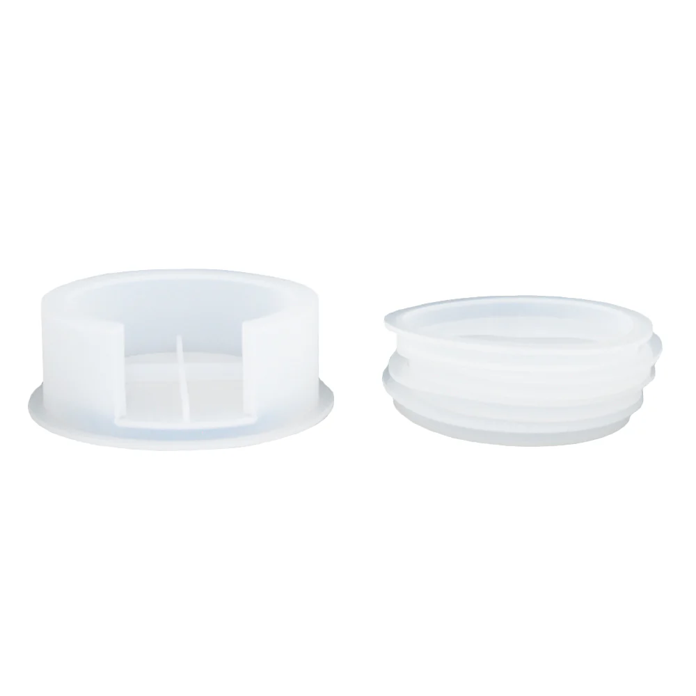 Silikonform Set: 4 Untersetzer + Halter - Image 2
